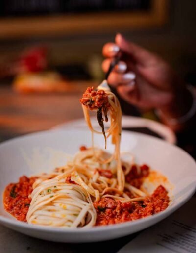Udon amatriciana by Chef Anuj - Restaurant Consultant